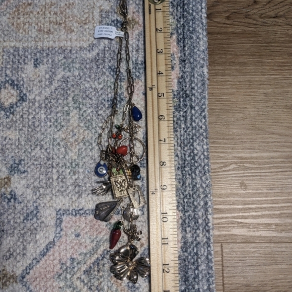 Free People Maxamillion Charm Necklace Flower Power - Picture 10 of 10